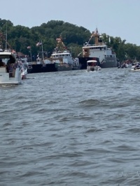 A Busy Grand River during the Coast Guard Festival