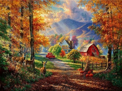 Solve A Lovely Fall Day jigsaw puzzle online with 154 pieces