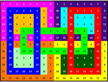 Solve Number 703 laced 192 jigsaw puzzle online with 192 pieces