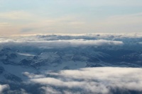 Flying over Alaska