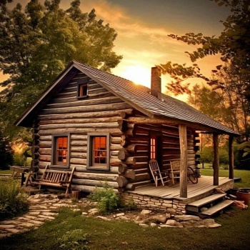 Solve Log Cabin jigsaw puzzle online with 256 pieces