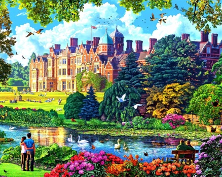 Solve Sandringham Palace by Steve Crisp jigsaw puzzle online with 80 pieces