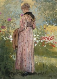 In the Garden 1874 ~ Winslow Homer  (Boston MA, 1836-1910)