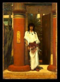 Sir Lawrence Alma-Tadema's An Egyptian in a Doorway, 1865