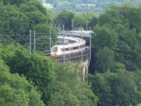 LNER train leaving Durham for London
