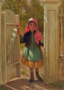 Girl At The Doorway
