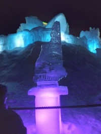 State of New Hampshire made out of ice