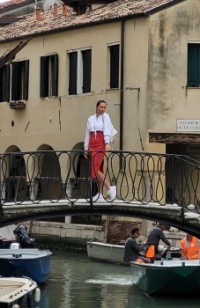 Posing in Venice