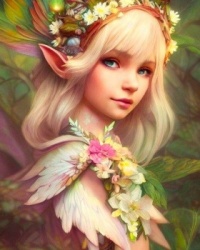 Colorful Elf Fairy