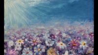 Spring flower oil painting