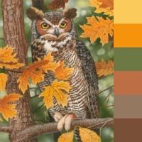 Autumn Owl (Medium)