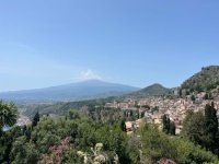 Taormina with Mt. Etna background