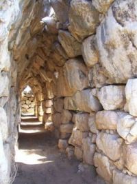 Citadel of Tiryns. The passage