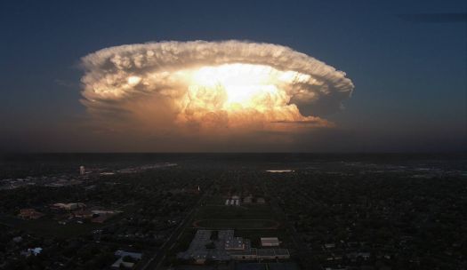 Supercell storm above Texas