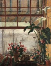 Alice Boyd - (Scottish, 1823 - 1897) - The Thames from Cheyne Walk (probably a view from Belle Vue House), 1875. / Resize from 12 to 525 pieces.