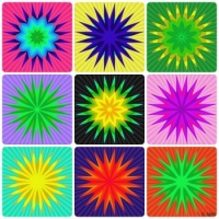 Stars From Jacki's Abstract Color Waves