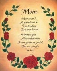 Happy Mothers Day Mum