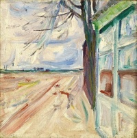 Am Strom, Warnemünde, 1908, Edvard Munch (1863-1944)