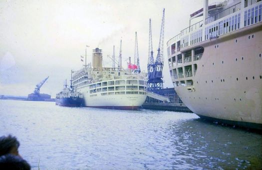 Himalaya and Oriana at Southampton (between 1960-1964)