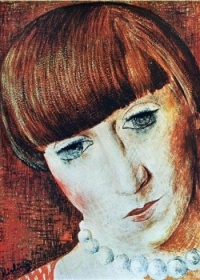 Portrait of Artist's Wife,  Renee Kisling ~ Moise Kisling (French, 1891-1950)