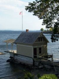 Small boat house  Lake Champlain,  Essex, NY