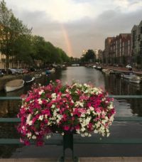 Amsterdam en regenboog
