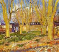 Avenue of Plane Trees near Arles Station, 1881 van Gogh.