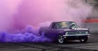 Burnout color smoke