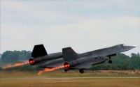 SR-71 on takeoff.