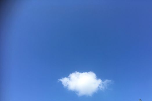 A cloud in a cloudless sky
