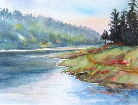 Morning on the Lake by jt1227 on etsy