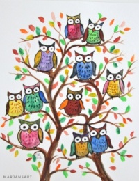 Owls, lots of owls
