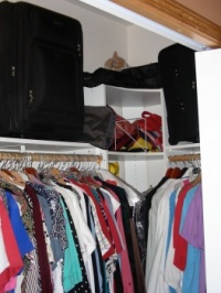 Tai in another high place....  my closet