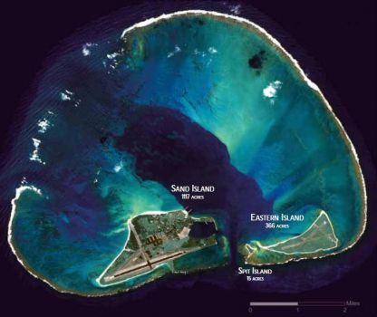 Midway Atoll Aerial photo