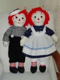 Raggedy Andy and his sister Raggedy Ann