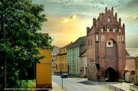 Mühlentor (Mill Gate) at sunset - Templin, Germany