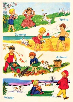 Solve Themes Vintage illustrations/pictures - Book illustration Spring ...