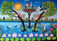 Artist Laszlo Koday Lilly Pond