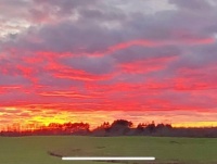 Sunset on the horizon