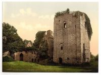 The Keep at Goodrich Castle, Ross on Wye, UK, circa 1908 Photochromatic Image
