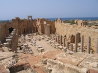 Roman Church in Leptis Magna, Libya.