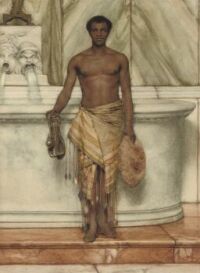 Sir Lawrence Alma-Tadema (Dutch, active in England, 1836–1912), The Balneator (The Bath Attendant)