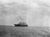 the RMS Titanic before it sunk in April 1912.