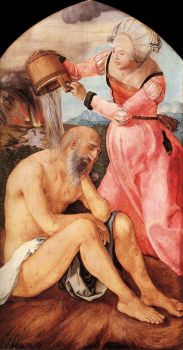 Job and His Wife - Job a jeho žena - 1504