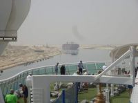 traveling through the suez canal