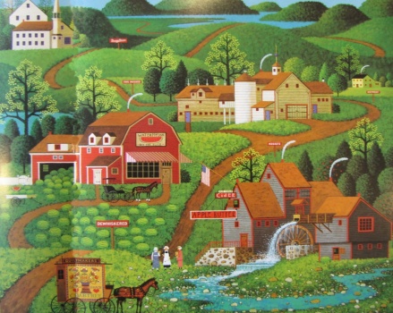 Solve Apple Butter{Charles Wysocki} jigsaw puzzle online with 180 pieces