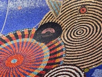 Tile Mosaic in New York City Subway station