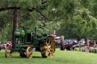 Antique farm tractor