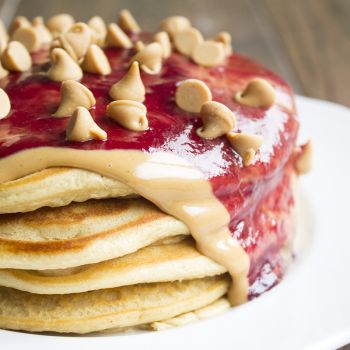 Peanut Butter Jelly Pancakes