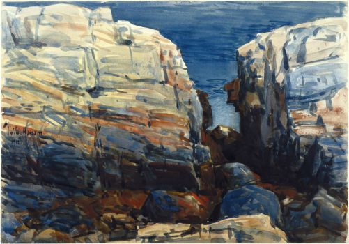 Frederick Childe Hassam (American, 1859-1935)--The Gorge, Appledore, 1912